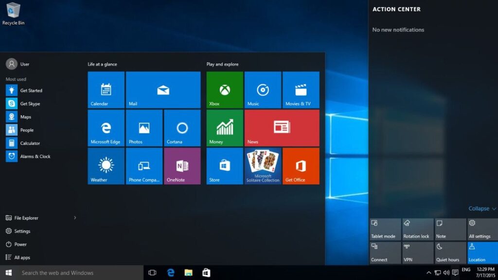 windows 10 desktop vzheo2