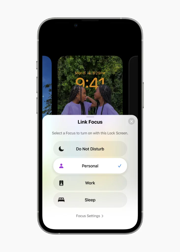 Apple WWDC22 iOS16 Focus switcher 220606 Apple WWDC22 iOS16 Focus switcher 220606