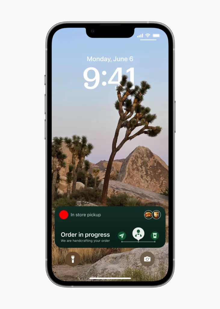 Apple WWDC22 iOS16 Live Activities Starbucks 220606 Apple WWDC22 iOS16 Live Activities Starbucks 220606