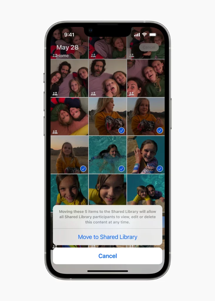 Apple WWDC22 iOS16 iCloud Shared Photo Library selected photos 220606 Apple WWDC22 iOS16 iCloud Shared Photo Library selected photos 220606
