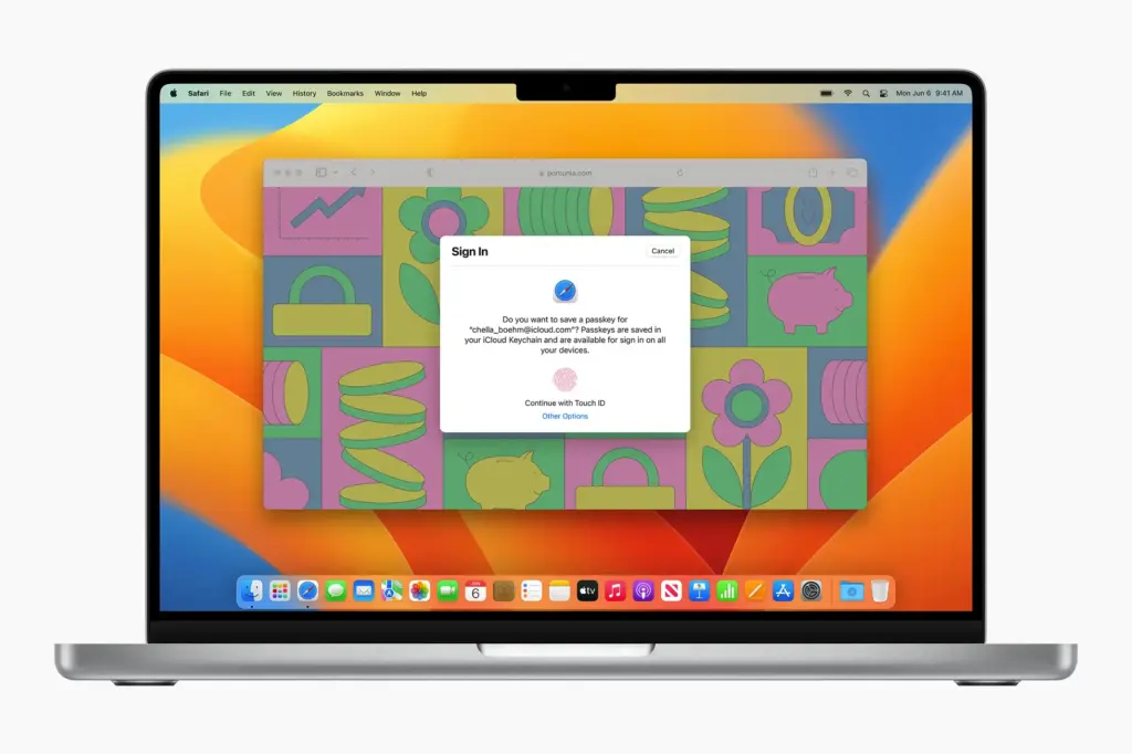 Apple WWDC22 macOS Ventura Safari Passkey 220606 Apple WWDC22 macOS Ventura Safari Passkey 220606