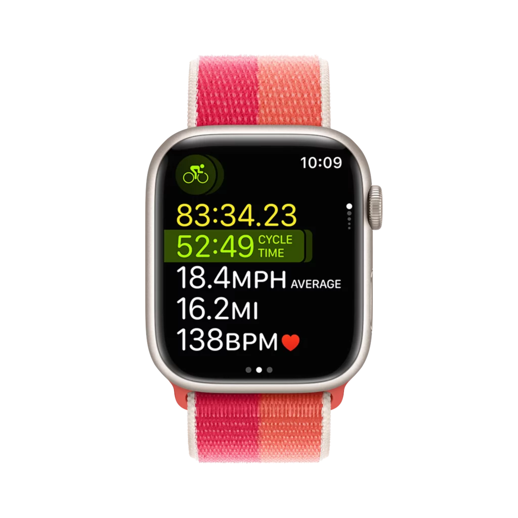 Apple WWDC22 watchOS 9 Multisport workout Cycle 220606