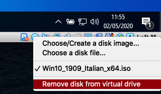 Disk Eject VM Win10 Disk Eject VM Win10