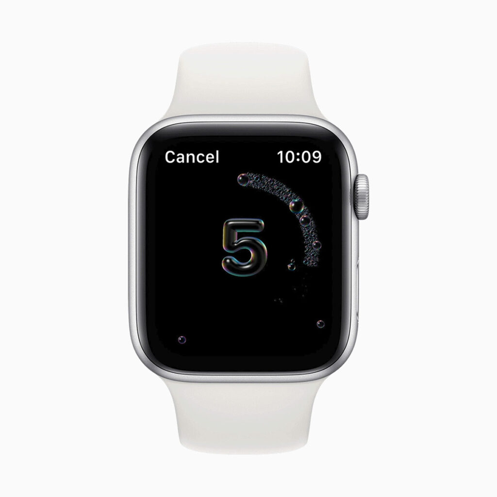 watchOS7 handwashing watchOS7 handwashing