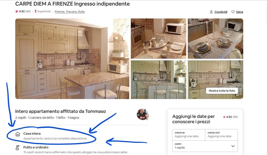 airbnb1 Airbnb casa appartamento stanza