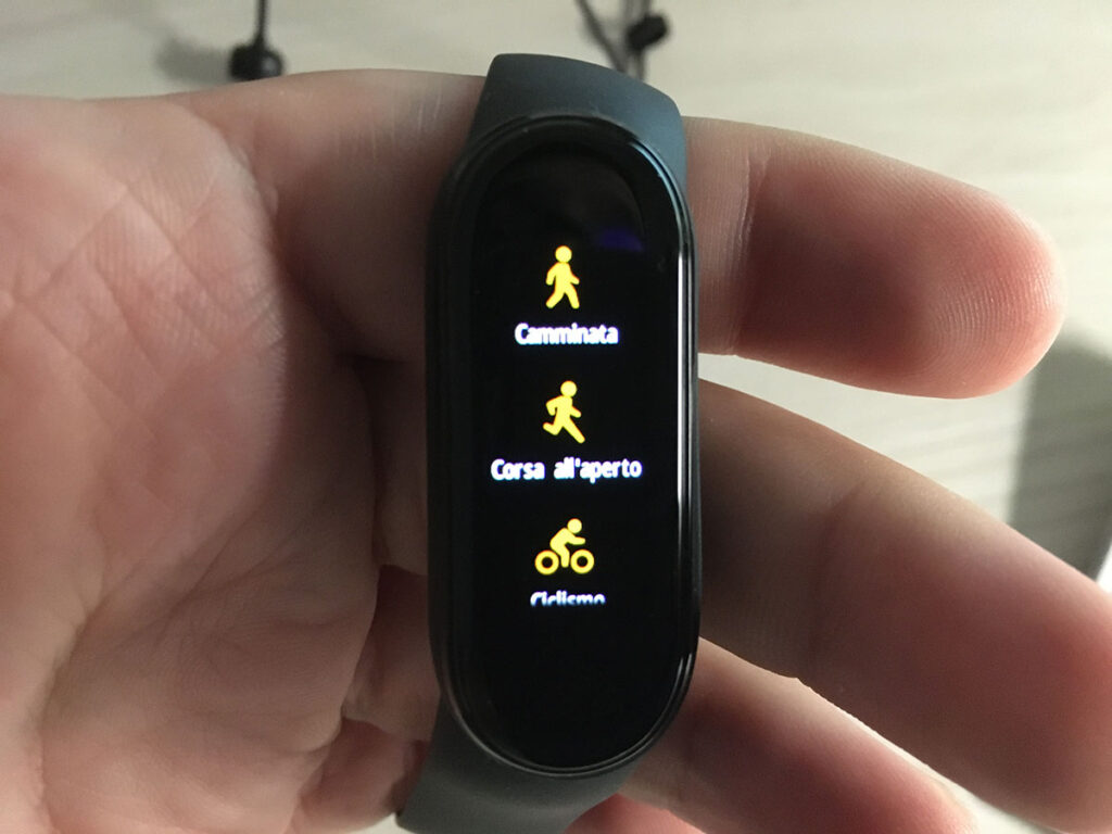 Mi Band 5 allenamento1 Mi Band 5 allenamento1