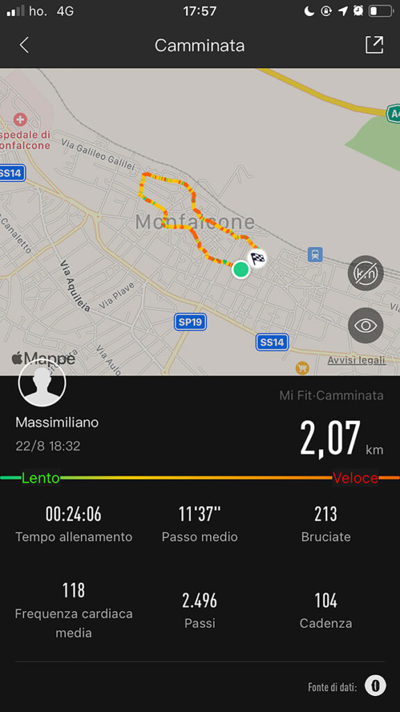 Mi Band 5 camminata1 Mi Band 5 camminata1