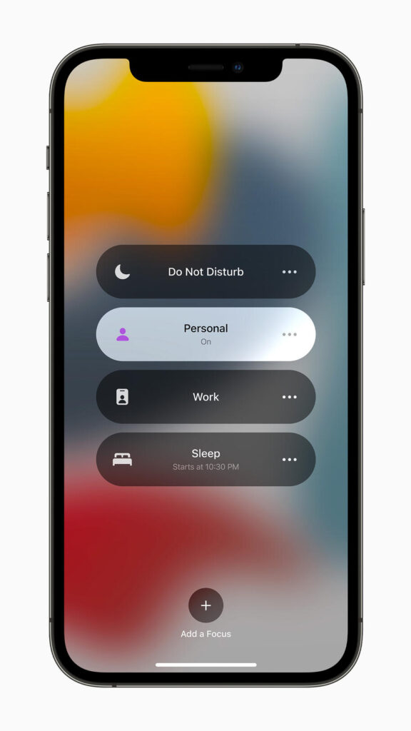 Apple iPhone12Pro iOS15 Focus Modes 060721 Apple iPhone12Pro iOS15 Focus Modes 060721