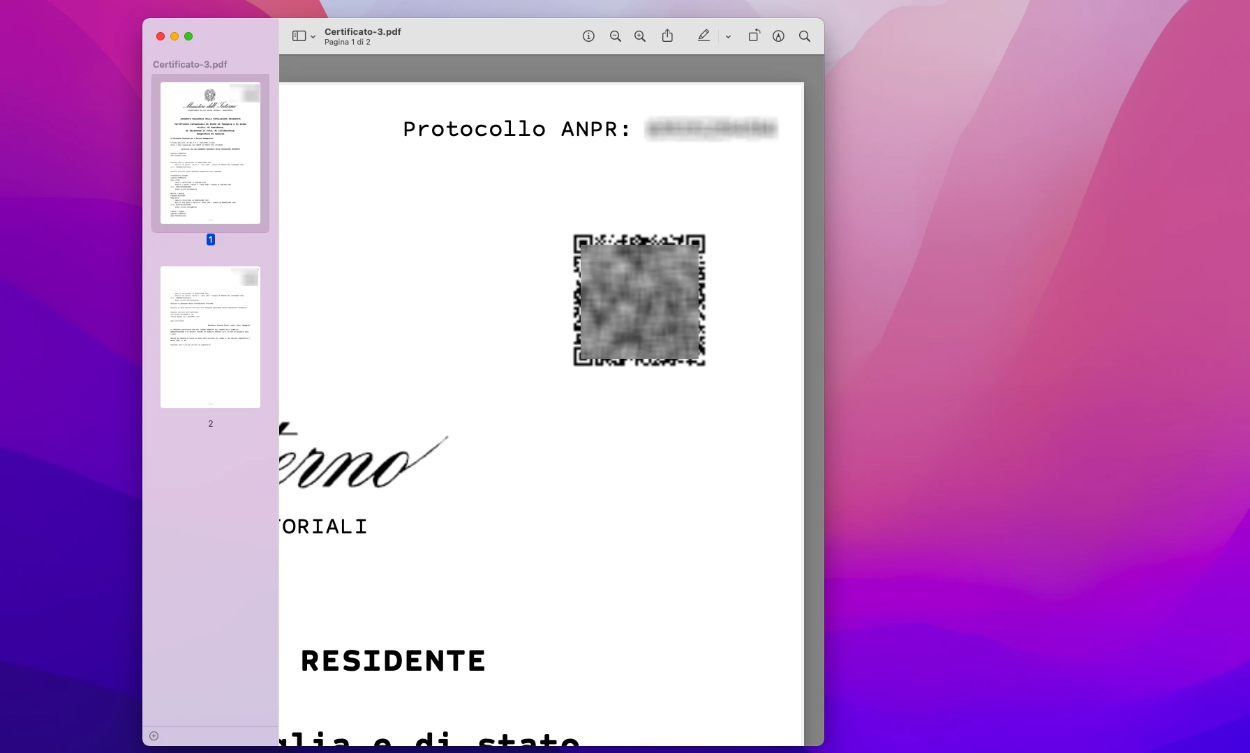 ANPR QR Verifica ANPR QR Verifica